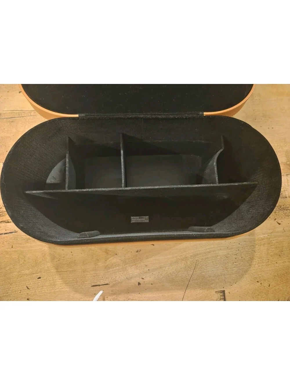 Dyson Airwrap Brown Leather Storage Case ONLY Hard Case Magnetic Clasp